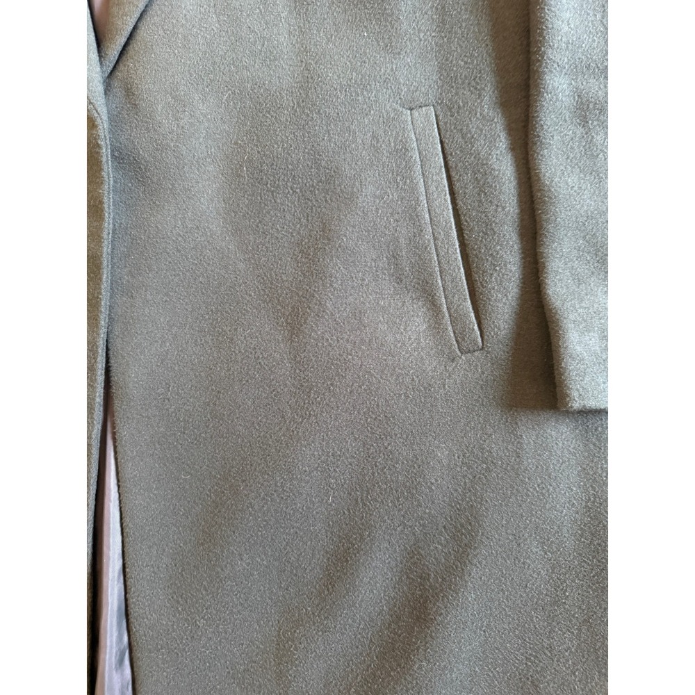 Fashion Nova SOA0001 Olive Green Longline Open Front‎ Overcoat Jacket Small - Picture 6 of 7